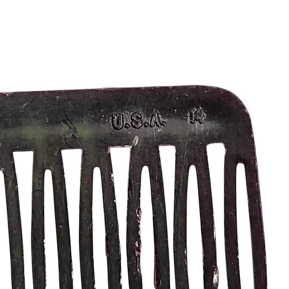VTG GOODY SIDE HAIR COMBS LOT Of 11 TINY MINI MINIATURE MADE IN USA RAINBOW